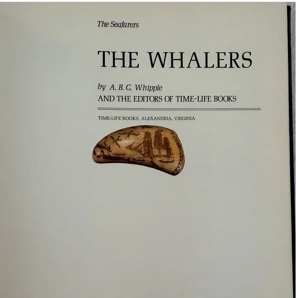 Time-Life Books The Whalers Seafarers Series 1979 Blue Faux Leather Hardcover